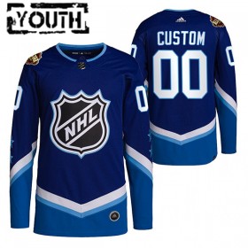2022 NHL All-Star Custom Blauw Authentic Shirt - Kinderen
